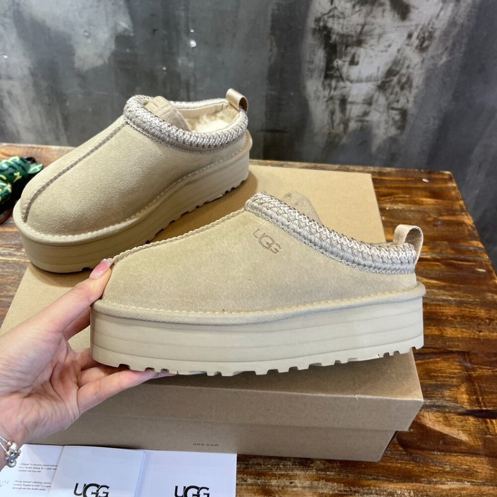 UGG Women's Tan Platform Mules